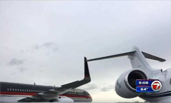 Самолёт Трампа «попал в аварию» в аэропорту Нью-Йорка (ФОТО, ВИДЕО) | Русская весна