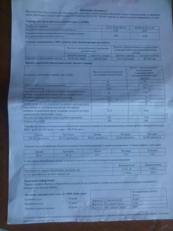 Как в Европе: киевлянам, получившим драконовские платежки, показали тарифы в странах ЕС (ФОТО) | Русская весна