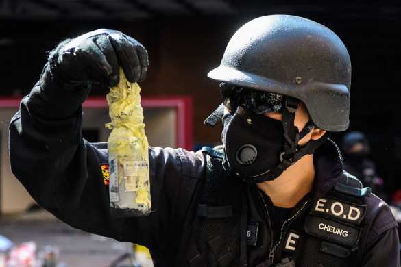 Массовые столкновения в Китае: цепь из протестующих в Гонконге растянулась на километры (ФОТО) | Русская весна