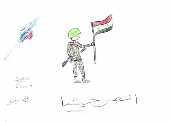 Трогательные кадры: Дети Сирии отправили рисунки солдатам в Дейр эз-Зор (ФОТО) | Русская весна