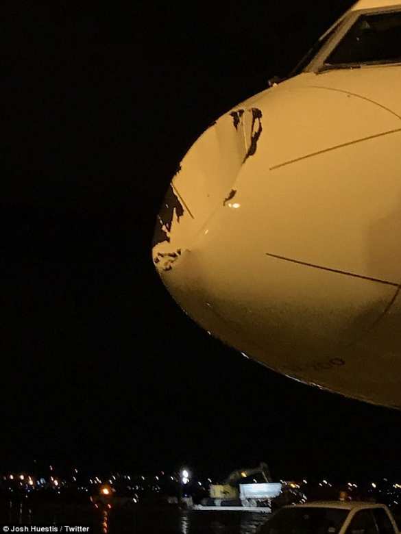 «Мы врезались в Супермена?» — загадочный объект искорежил самолет в небе над США (ФОТО, ВИДЕО) | Русская весна