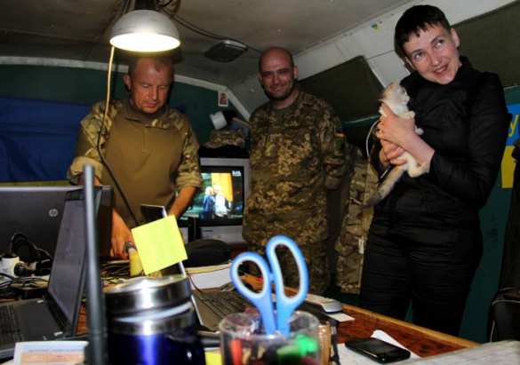 Савченко приехала в «АТО» (+ФОТО) | Русская весна