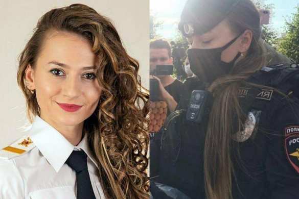 Красавица-полицейская раздавала защитные маски противникам изменения Конституции (ФОТО, ВИДЕО) | Русская весна