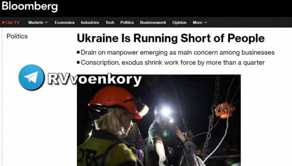 Украинцы бегут и гибнут: Число рабочих рук сократилось на 27% за время войны — Bloomberg | Русская весна