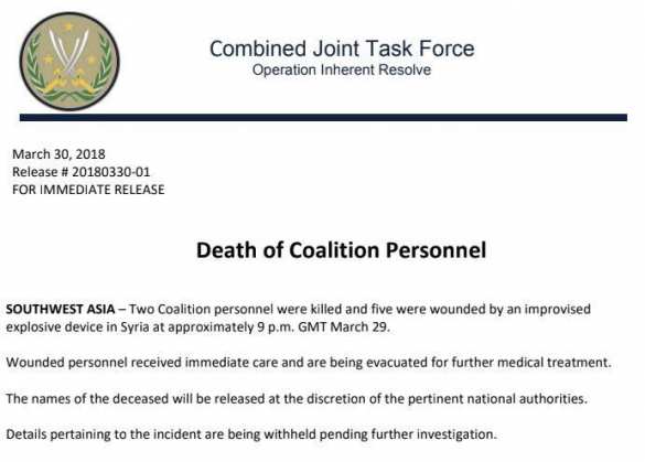 СРОЧНО: В Сирии убиты военные Коалиции США — подробности | Русская весна