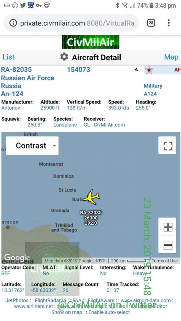 Russia entering the game? Two warplanes arrive in Venezuela (+VIDEO, PHOTOS) | Русская весна