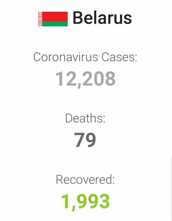 В Белоруссии за сутки зарегистрирован рекордный прирост заболевших | Русская весна