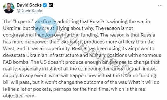 «Эксперты» наконец признают, что Россия выигрывает на Украине, — американский миллиардер Сакс | Русская весна