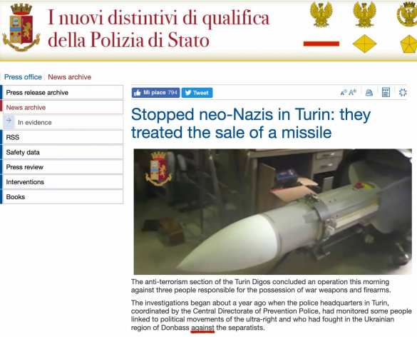 Новый позор укроСМИ: задержанные в Италии «сепаратисты-террористы» оказались «атошниками-правосеками» (+ФОТО, ВИДЕО) | Русская весна