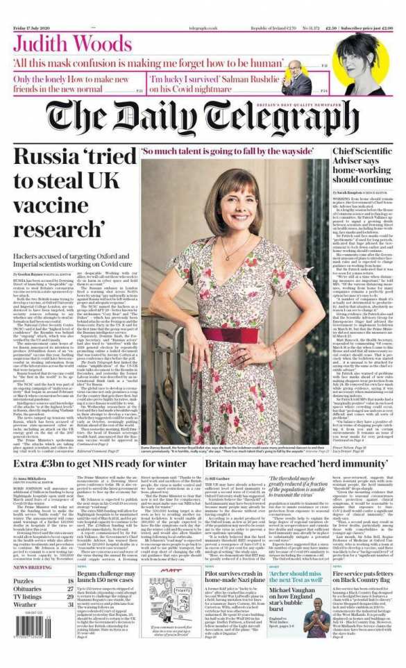 «Россия украла нашу вакцину!» — адский вой в британской прессе на фоне успехов российских учёных (ФОТО) | Русская весна