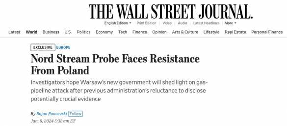 Польша блокировала расследование подрыва «Северных потоков» — WSJ | Русская весна