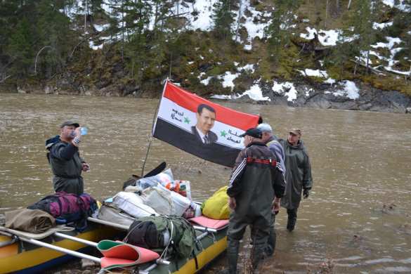 Сплав по реке на Урале в поддержку Башара Асада и борьбы сирийского народа с террористами (ФОТО) | Русская весна