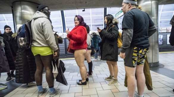 Их нравы: в США сотни людей катались в метро без штанов (ФОТО, ВИДЕО) | Русская весна