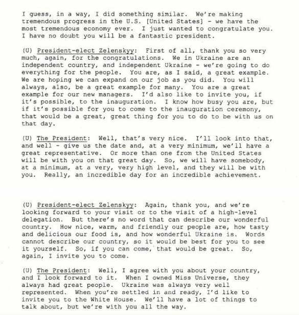 Опубликована стенограмма первого разговора Трампа и Зеленского (ДОКУМЕНТ) | Русская весна