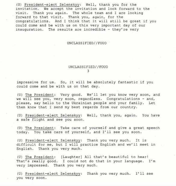 Опубликована стенограмма первого разговора Трампа и Зеленского (ДОКУМЕНТ) | Русская весна