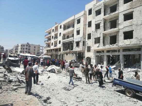 Идлибская бойня: страшные взрывы сотрясают города, убиты сотни боевиков и местных жителей (ФОТО, ВИДЕО 18+) | Русская весна