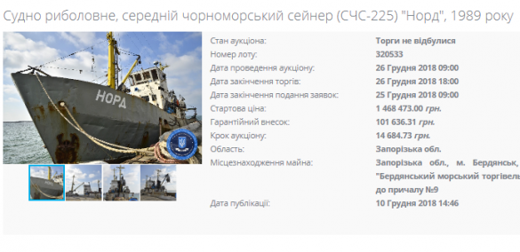 Вторая попытка Украины продать украденный у России корабль «Норд» снова провалилась | Русская весна