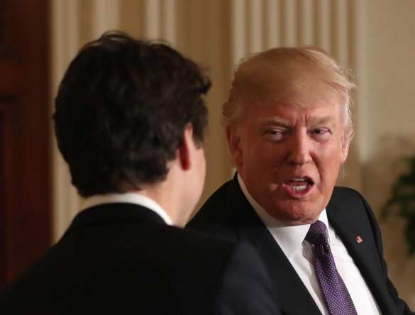 Кадры встречи Трампа с Трюдо набирают популярность в Сети (ФОТО) | Русская весна