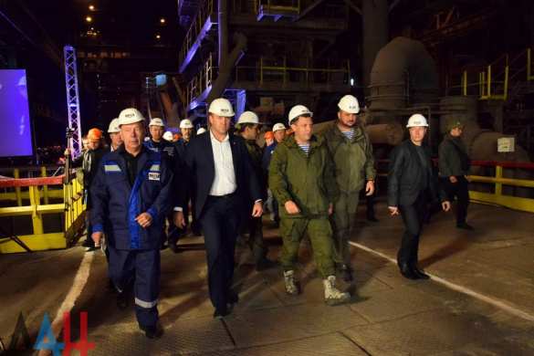 Захарченко запустил выплавку стали на Юзовском металлургическом заводе (+ВИДЕО, ФОТО) | Русская весна