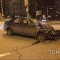 В Киеве ночью БТР врезался в два автомобиля (ФОТО)