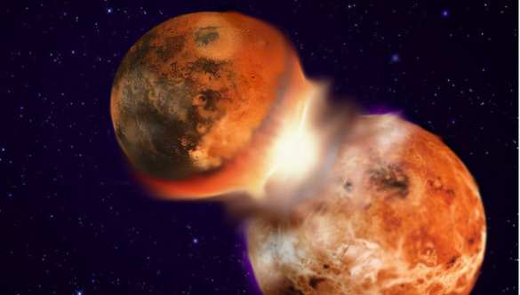 Лобовое столкновение Земли с планетой Тейей дало жизнь Луне | Русская весна