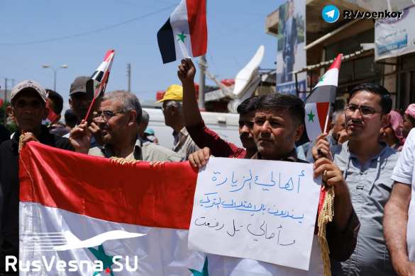 Эрдоган грозит новой войной в Сирии: арабы вышли на улицы против турецкой оккупации (ФОТО, ВИДЕО) | Русская весна