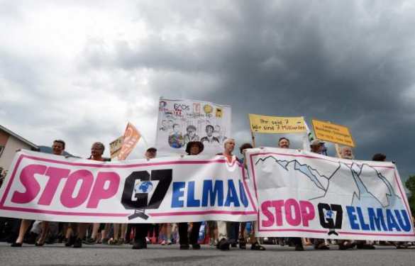 Демонстранты пытаются блокировать подъезды к замку Эльмау, где пройдет саммит G7 (+ФОТО) | Русская весна