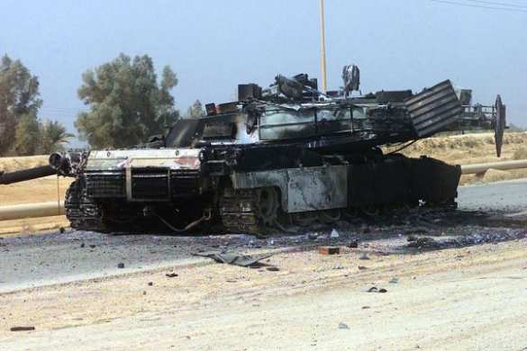 «Абрамсы» сожгли старыми советскими ракетами (ВИДЕО) | Русская весна