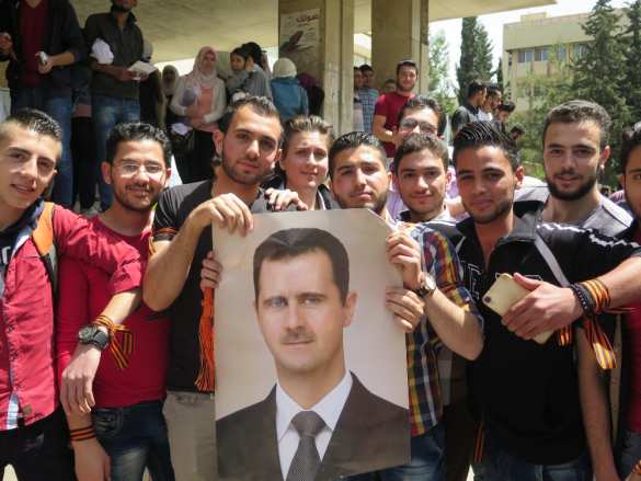 Stolz auf die Freundschaft mit dem Russischen Volk! — In Damaskus begann die Aktion «Band des Sieges» — Reportage des ‘Russischen Fruehlings’ (FOTO, VIDEO) | Русская весна