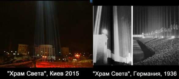 Lichtdom auf Majdan: die Geschichte wiederholt sich (VIDEO) | Русская весна