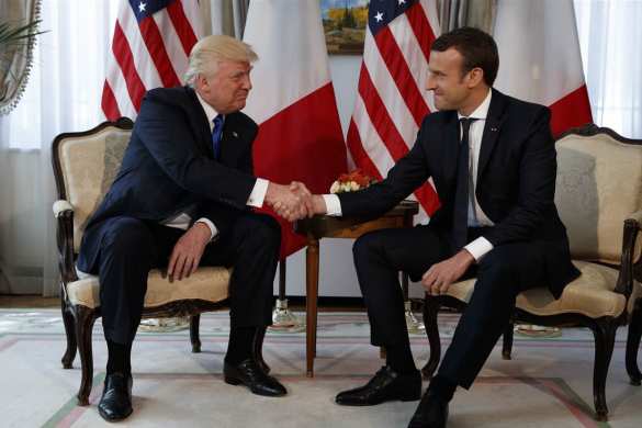 Почему Макрон сравнил диалог с Трампом с внутренностями сосиски | Русская весна