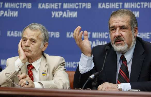 Псевдотатары Киева запугивают крымско-татарский народ | Русская весна