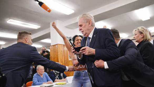 Полуголая украинка напала на президента Чехии (ФОТО, ВИДЕО) | Русская весна