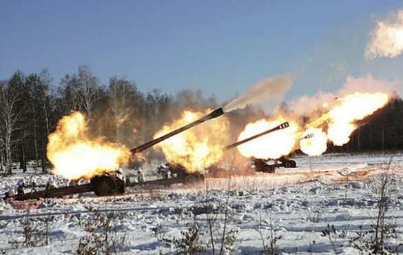 Артиллерия 1-й Славянской бригады подавляет противника на донецком направлении (ВИДЕО) | Русская весна