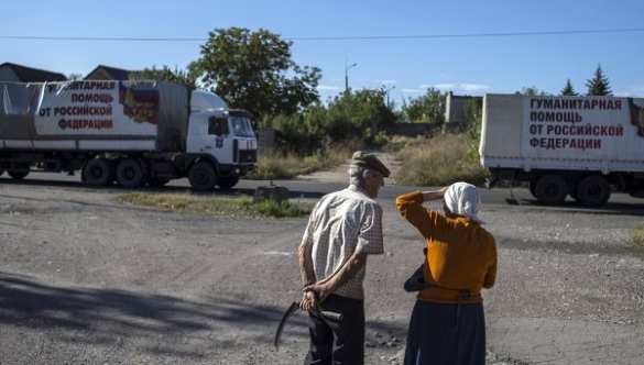 Автоколонны МЧС доставили в Донецк и Луганск гуманитарную помощь | Русская весна