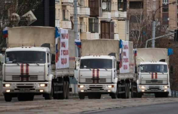 Новый российский гумконвой разгружается на Донбассе Новый российский гумконвой разгружается на Донбассе | Русская весна