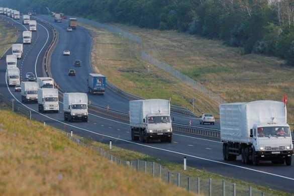 Как сообщает МЧС РФ, на этот раз гуманитарный конвой будет состоять из 50 машин со стройматериалами Новый гуманитарный конвой стартует из Ногинска | Русская весна