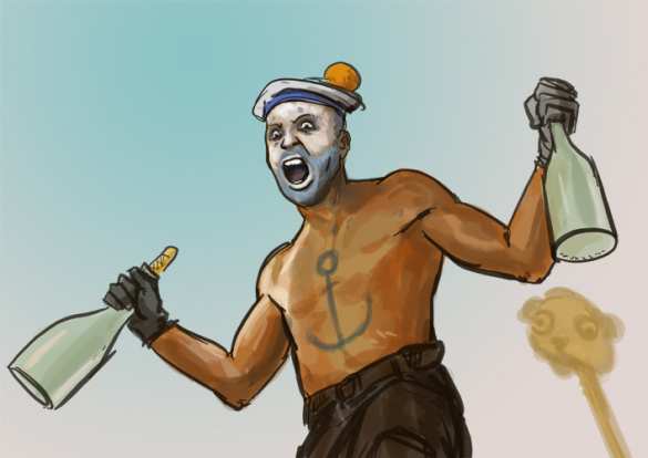 Украинский моряк после 5 дней запоя прыгнул с чемоданом за борт и поплыл в Россию | Русская весна