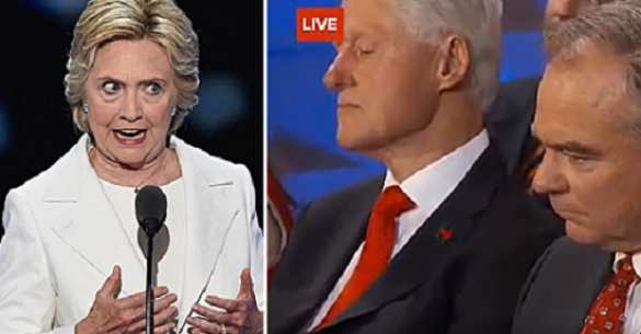 Билл Клинтон уснул во время выступления супруги (ВИДЕО) | Русская весна