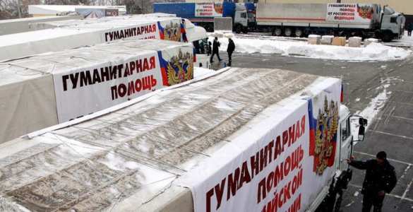  Колонна МЧС  разгружена и готовится в обратную дорогу | Русская весна