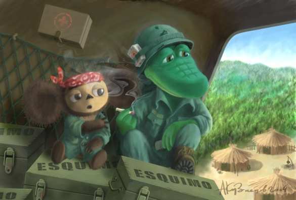 В США огромный аллигатор проник на военно-морскую базу, перемахнув через забор (ВИДЕО) | Русская весна