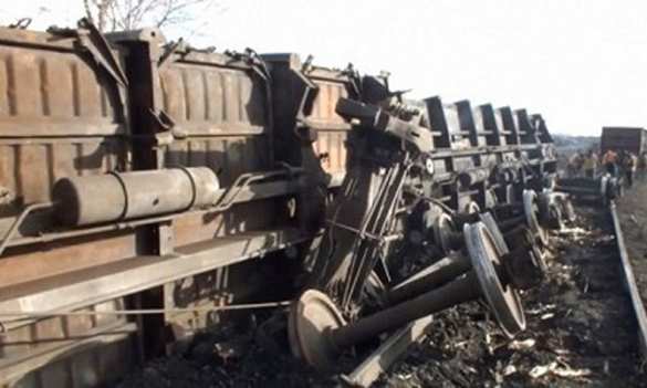 Железнодорожное крушение в Макеевке — товарный состав сошел с рельсов (видео, фото) | Русская весна