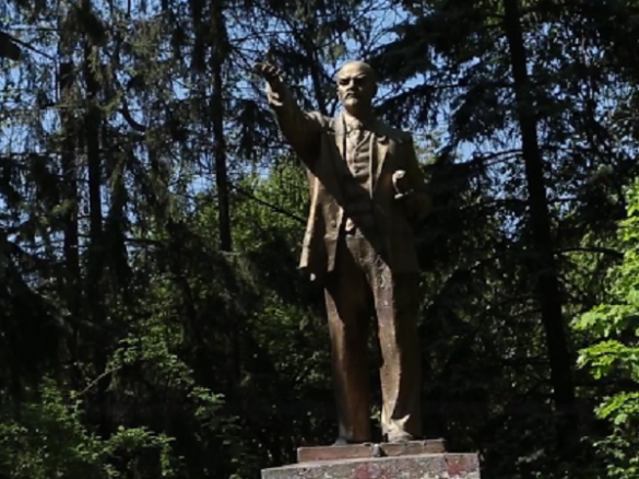 «Чухай отсюда!» — женщина мужественно защищает последний памятник Ленину в Киеве от сноса (ВИДЕО) | Русская весна