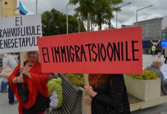 «Я не верю беженцу!» — в Эстонии митинговали против квот на прием мигрантов | Русская весна