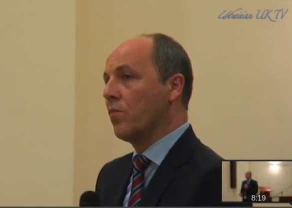 Украинская диаспора затравила Парубия в Лондоне (ВИДЕО) | Русская весна