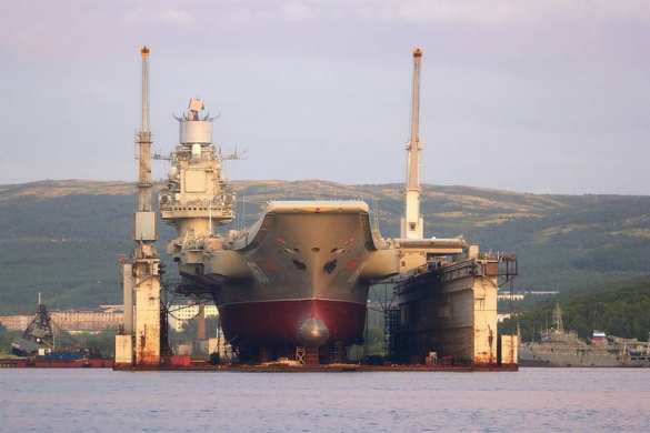 Плавдок, затонувший при выходе «Адмирала Кузнецова» под Мурманском, будет поднят | Русская весна