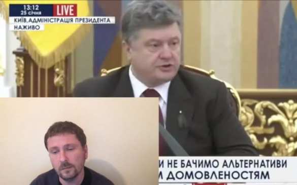 На заседании СНБО Порошенко фантазировал про обстрел остановки в Донецке и обещал ввести войска в демилитаризованную зону (ВИДЕО А.Шария) | Русская весна