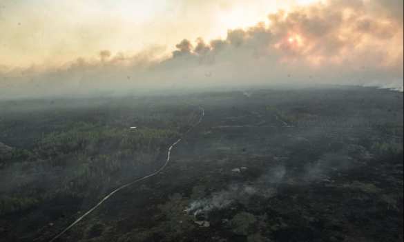 В Киеве ощущается сильный запах гари, стоит дым | Русская весна