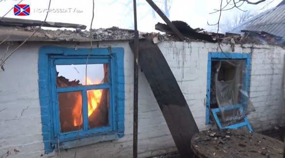 День артиллериста по-бандеровски — мины разносят дома мирных жителей (видео) | Русская весна