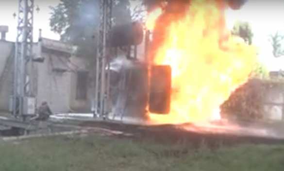 В Харькове загорелась электроподстанция (ВИДЕО) | Русская весна